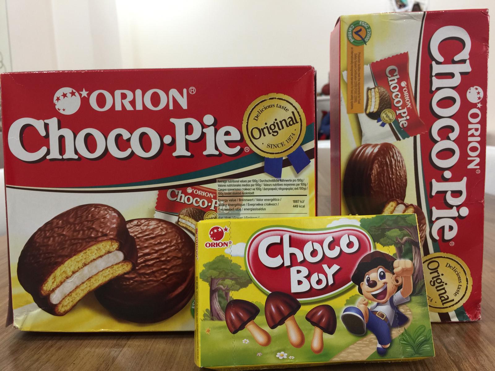 Чоко чоко отзывы. Чоко Пай Орион 120. Орион Choco pie 360gr. Чокопай Орион упаковка. Печенье Orion Choco pie Original 4шт.