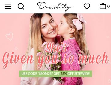 Dresslily Anneler Günü İndirimi – Dresslily Mother’s Day Sale